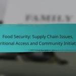Food Security: Supply Chain Issues, Nutritional Access and Community Initiatives